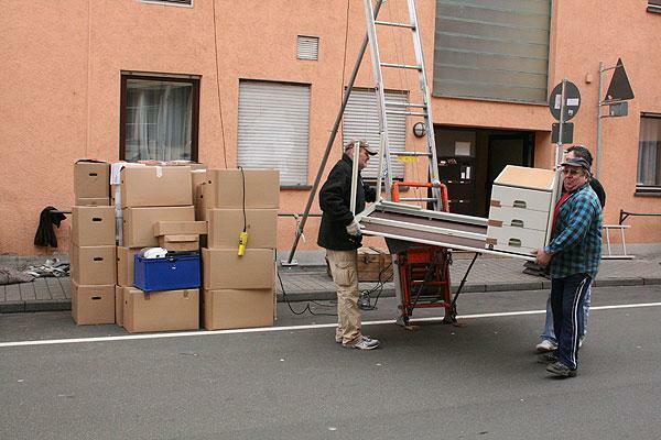 Setzer Umzüge bei der Arbeit