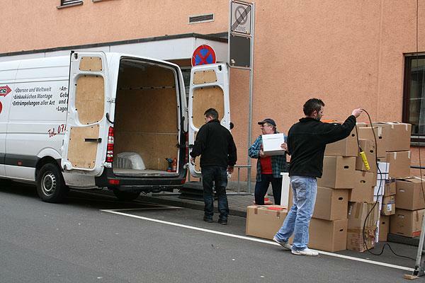 Setzer Umzüge bei der Arbeit