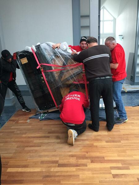 Umzug eines Klaviers
