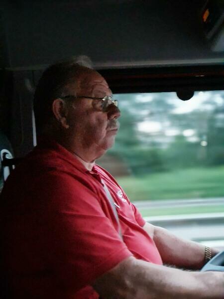 Fritz Setzer am Steuer