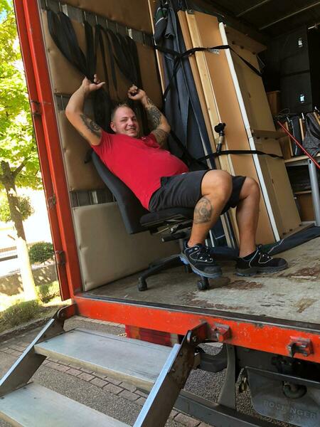 Mitarbeiter macht Pause