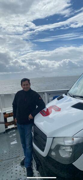 Mitarbeiter auf der Fähre